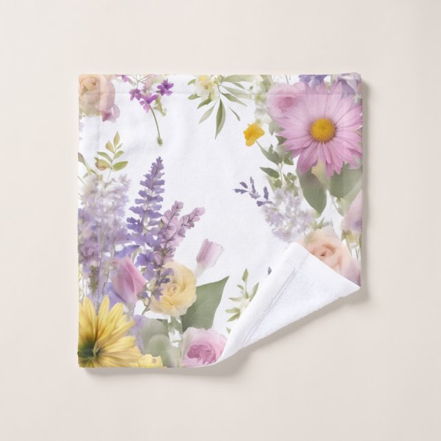 Toallas con diseño floral de primavera (Toallita)