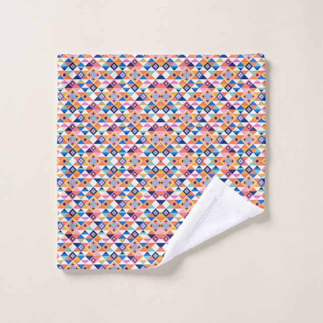 Toallas con estampado geométrico colorido (Toallita)