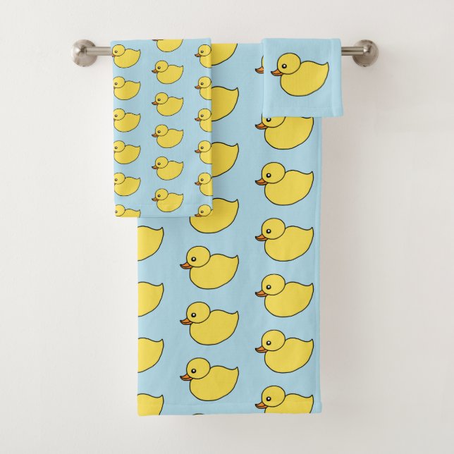 Toallas de baño conjunto Pato Amarillo (In situ)