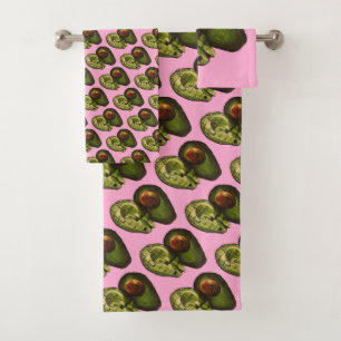Toallas de baño de aguacate