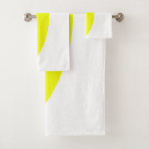 Toallas de baño de arte de color blanco gris amari