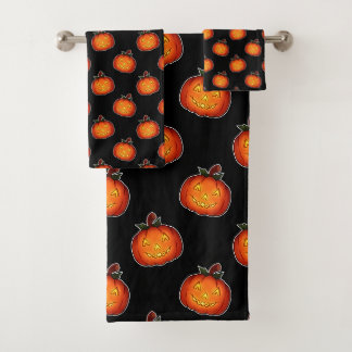 Toallas de baño de calabazas vibrantes