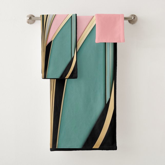 Toallas De Baño De Diseño Art Deco. (In situ)