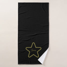 Toallas de baño de estrellas personalizadas