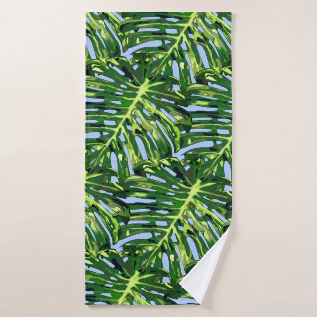 Toallas de baño de hojas verdes (Toalla de baño)