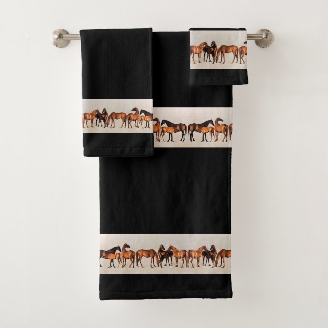 Toallas de baño de los animales del rancho de los (In situ)