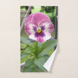 Toallas de baño de Pensamiento (Rosa y Morado)