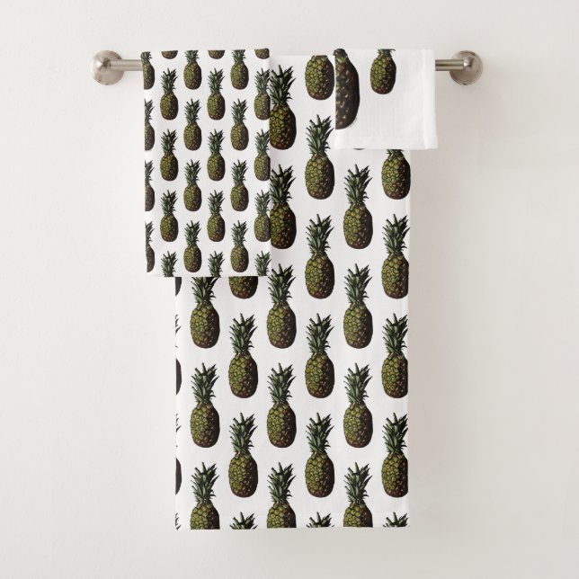 Toallas de baño de piña, Ropa de lavado (In situ)