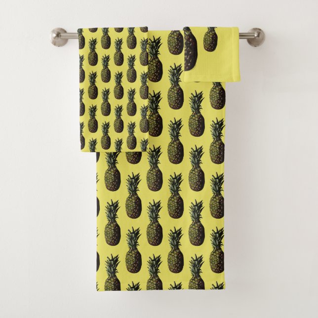 Toallas de baño de piña, Ropa de lavado (In situ)