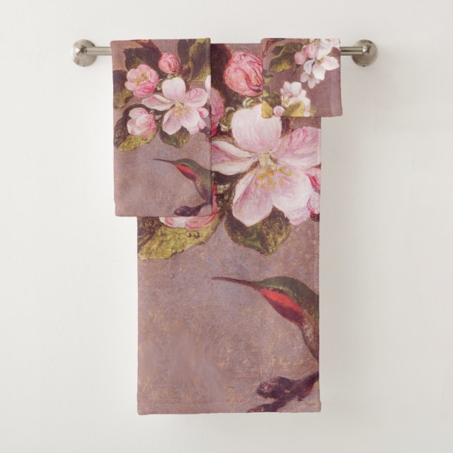 Toallas de baño de rama de flores de cerezo (In situ)