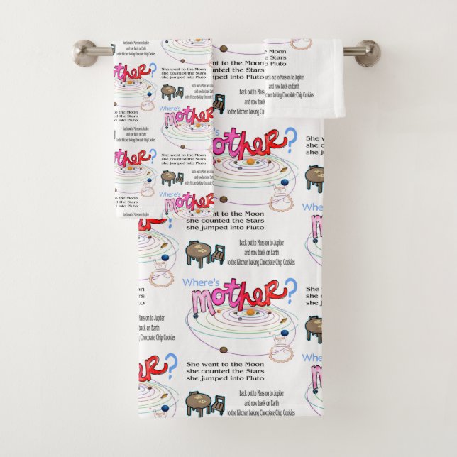 Toallas de baño. ¿Dónde está mamá? (In situ)