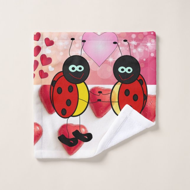 Toallas de baño El día de San Valentín, Ladybug (Toallita)