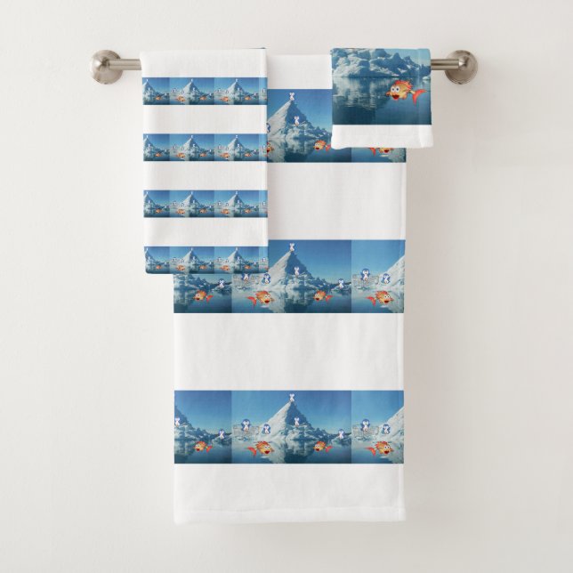 Toallas de baño El día de San Valentín Pingüino (In situ)