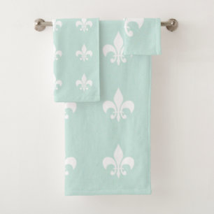 Toallas de baño en colores pastel de Seafoam de l
