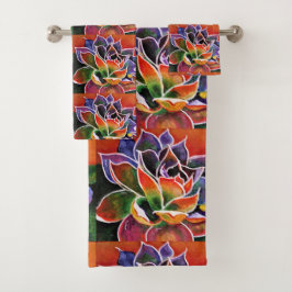 Toallas de baño eufóricas del agavo