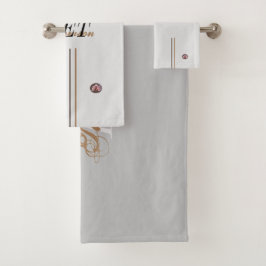 Toallas de baño monograma