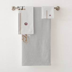 Toallas de baño monograma