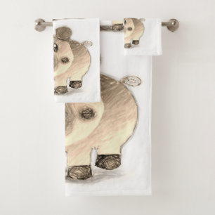 Toallas de baño para cerdos