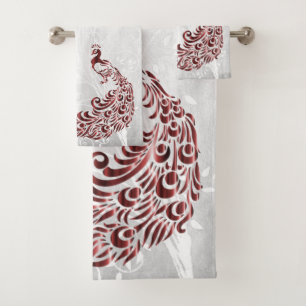 Toallas de baño personalizadas para el pavo real r