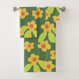 toallas de baño retro mod 60s 70s