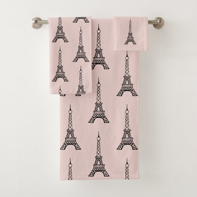 Toallas de baño Retro París Torre Eiffel Set Regal (In situ)