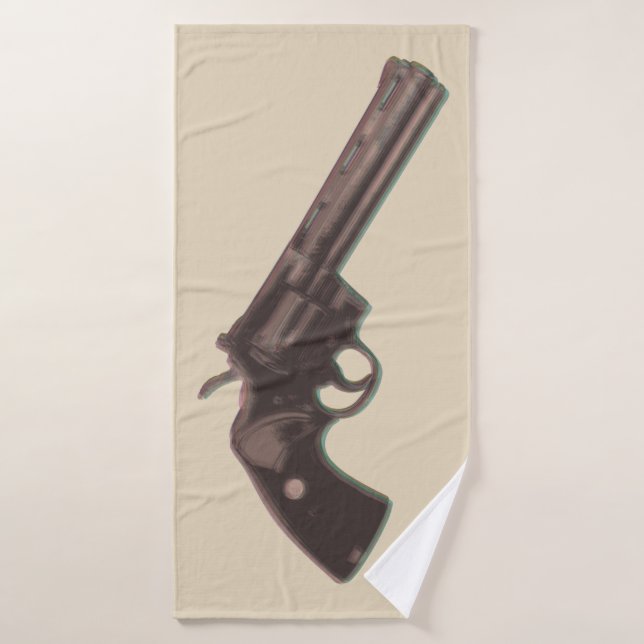 Toallas de baño revolver Colt Python Wester (Toalla de baño)