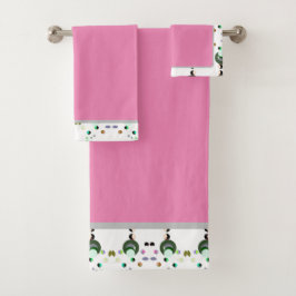 Toallas De Baño Rosadas Set