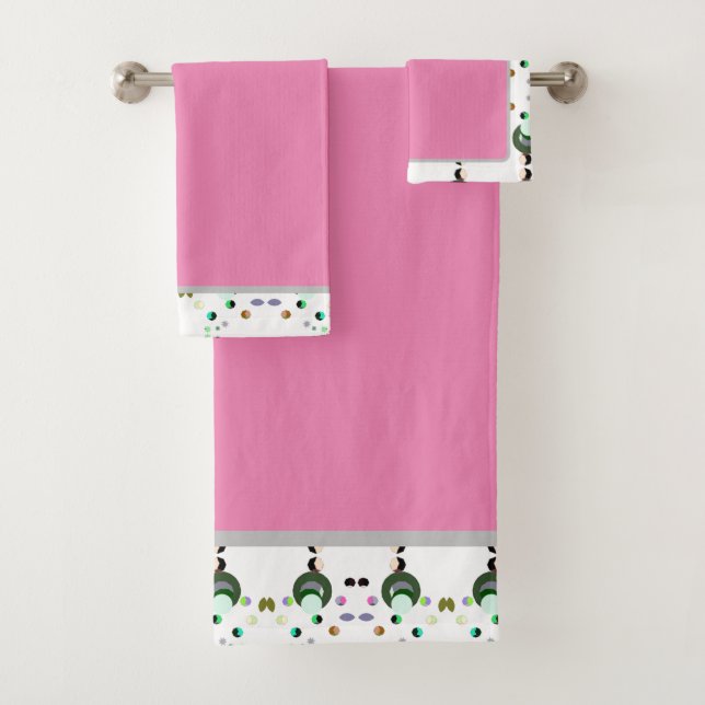 Toallas De Baño Rosadas Set (In situ)