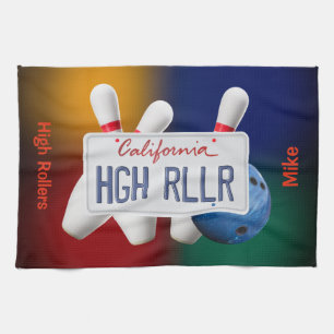 Toallas de bolos de nombre de equipo personalizado