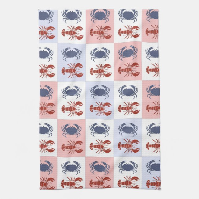 Toallas de cangrejo y langosta (Vertical)