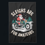 Toallas de cocina<br><div class="desc">Los Navidades Amateurs Motocicleta Biker</div>