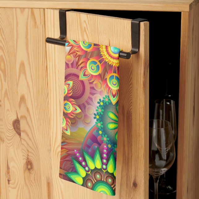 Toallas de cocina brillantes y salvajes (Pliegue de tercios)