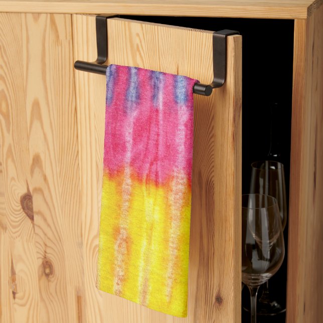 Toallas de cocina clásicas Tie Dye Retro (Pliegue de tercios)