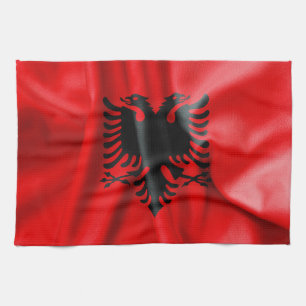 Toallas de cocina con bandera de Albania