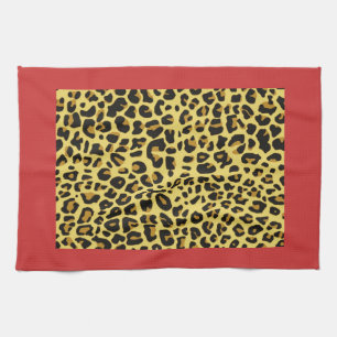 Toallas de cocina con estampado de leopardo