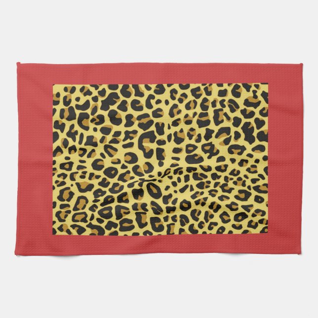Toallas de cocina con estampado de leopardo (Horizontal)