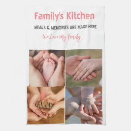Toallas de cocina con foto y tipografía moderna