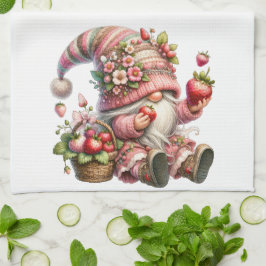 Toallas de cocina con Gnome de Fresa