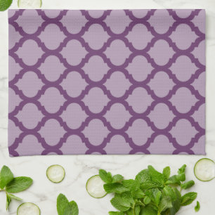 Toallas de cocina con motivos marroquíes púrpura