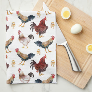 Toallas de cocina con patrón de pollo
