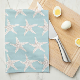 Toallas de cocina costeras con patrón de estrella 