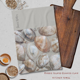 Toallas de cocina costeras de almejas Quahog de Rh
