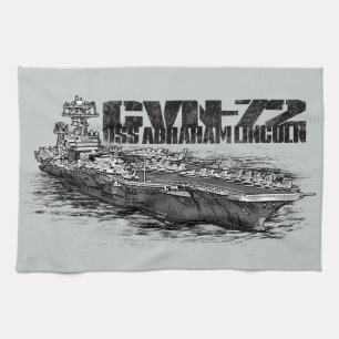 Toallas de cocina de Abraham Lincoln CVN-72