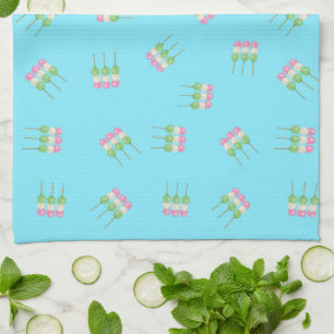 Toallas de cocina de Anime Blue Pastel Dango