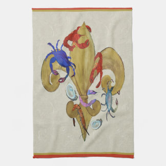 Toallas de cocina de Cajun Fleur de lis de arte