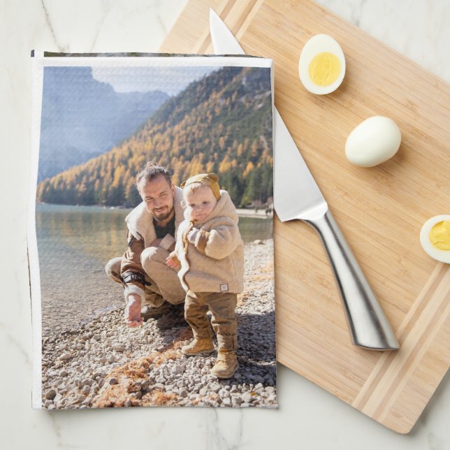 Toallas de cocina de Collage de fotos personalizad (Doblado Cuarto)