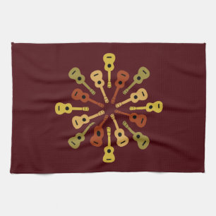 Toallas de cocina de encargo del Ukulele