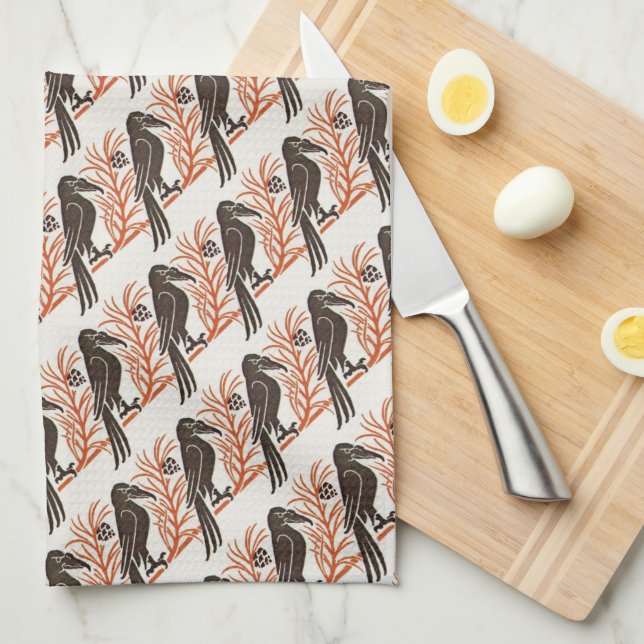 Toallas de cocina de estilo Art Nouveau de Witty C (Doblado Cuarto)