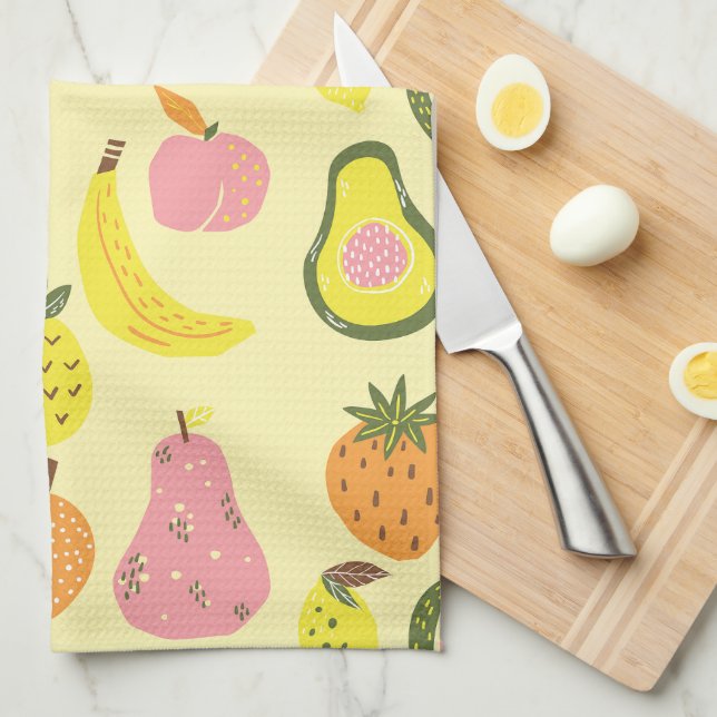 toallas de cocina de frutas de bonito (Doblado Cuarto)