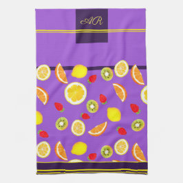 Toallas de cocina de frutas frescas de verano